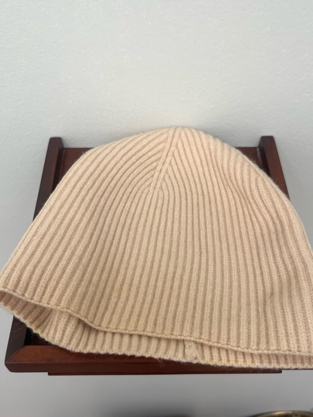 Modern Citizen Ribbed Knit Beanie - Beige